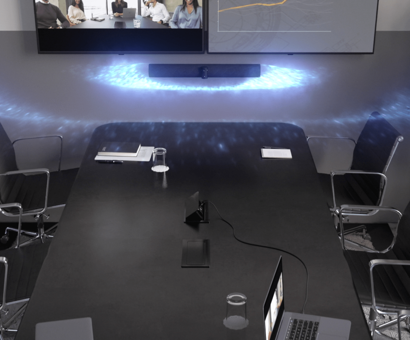 Eight high-quality microphones enhance the sound from your PanaCast 50