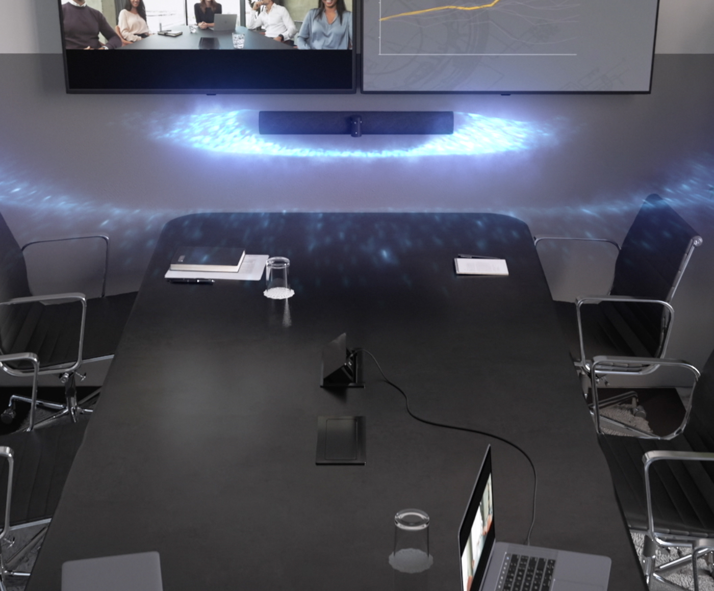 Eight high-quality microphones enhance the sound from your PanaCast 50