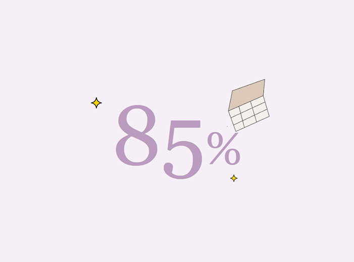 85%