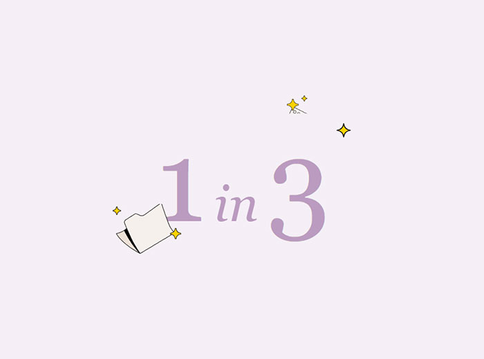 1 in 3