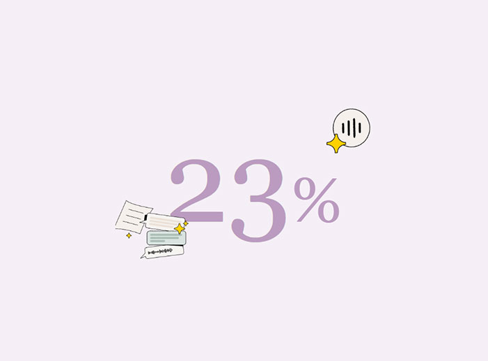 23%
