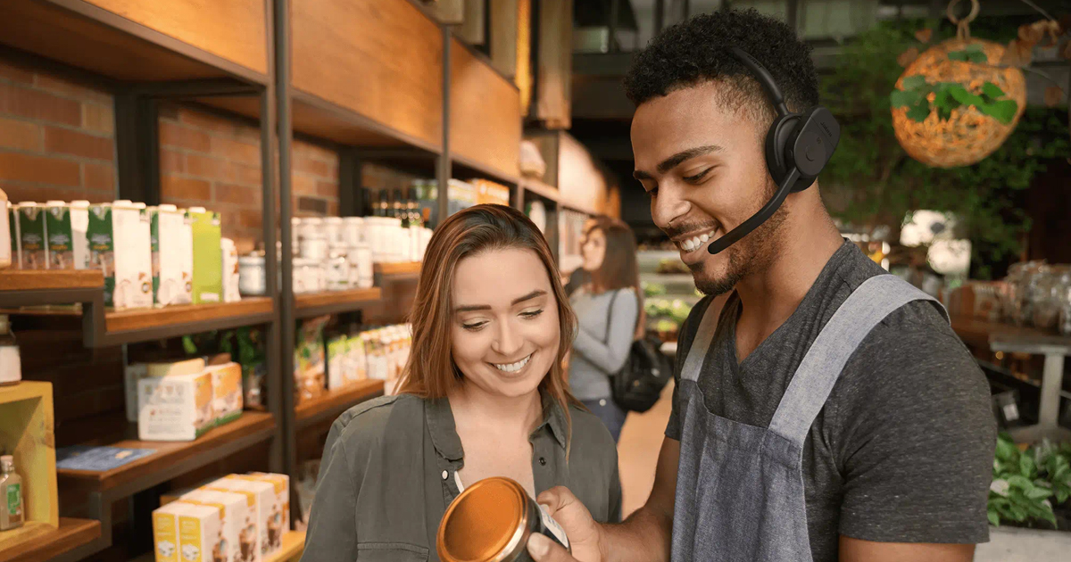 Jabra Perform 75｜ノイズキャンセリングマイク搭載小売物流向け