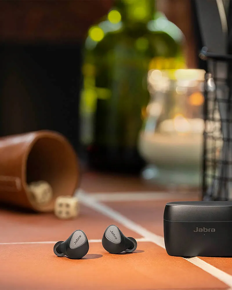 Jabra Elite 5 True Wireless in-Ear Bluetooth Earbuds - Hybrid Active Noise  Cancellation (ANC), 6 Built-in Microphones for Clear Calls, Small Ergonomic  Fit and 6mm Speakers - Titanium Black : Everything Else 