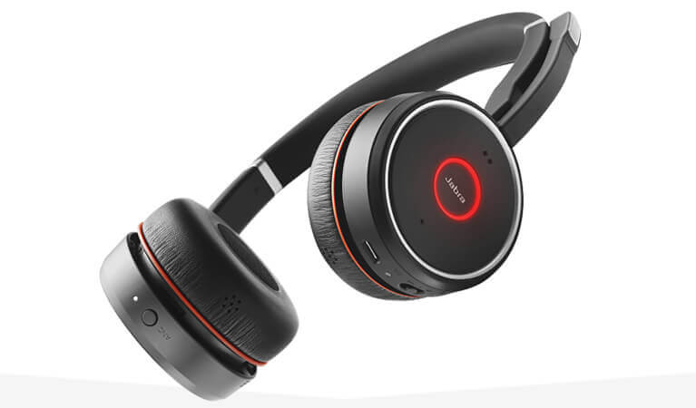 Wireless office headset with noise cancellation | Jabra Evolve 75 MS 