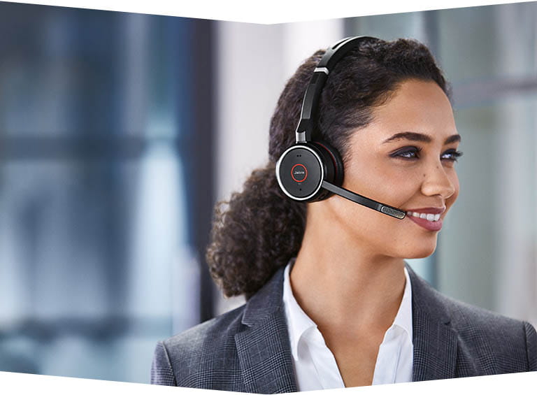 Wireless office headset with noise cancellation