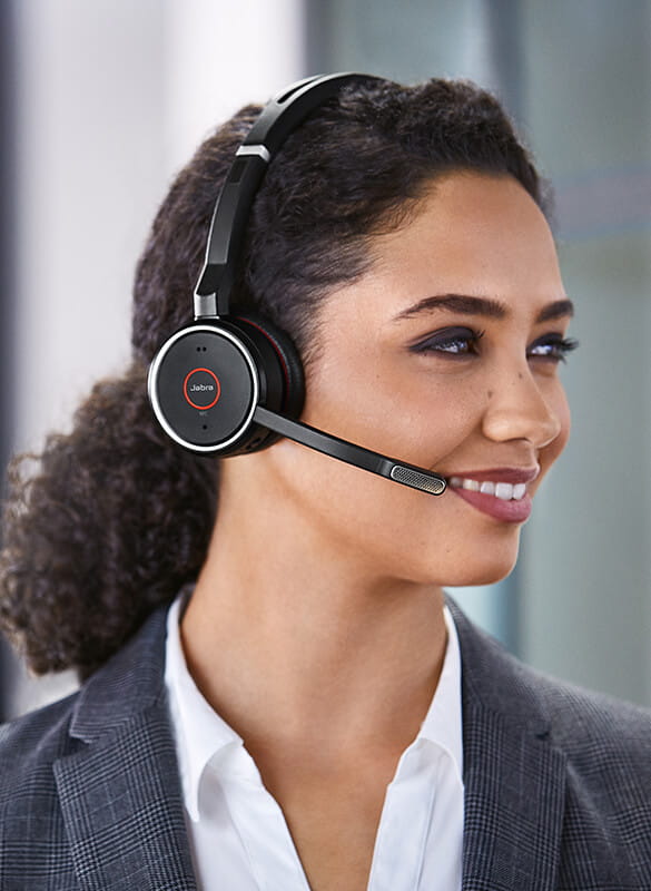 Wireless office headset with noise cancellation Jabra Evolve 75 MS/UC