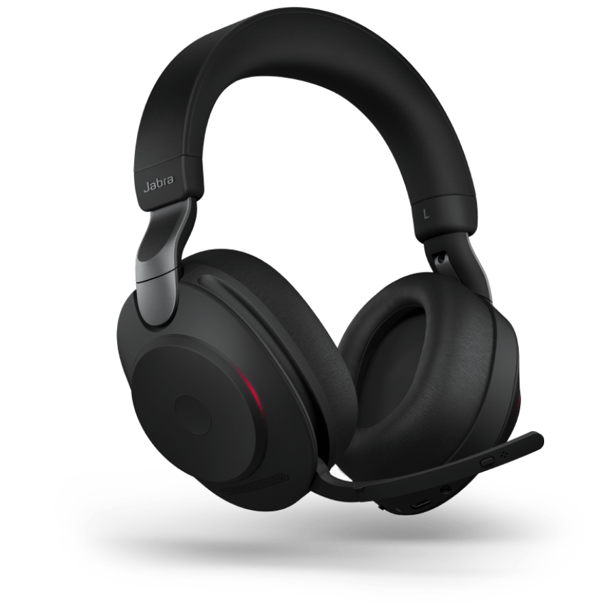  Jabra Evolve2 75 PC Wireless Headset with 8-Microphone  Technology - Dual Foam Stereo Headphones with Adjustable Advanced Active  Noise Cancelling, USB-A Bluetooth Adapter and UC Compatibility - Black :  Electronics