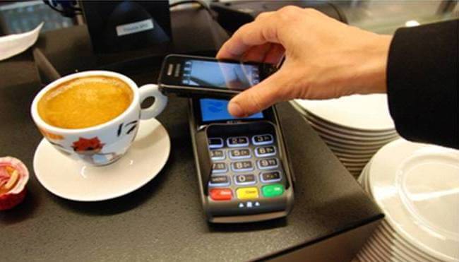 Person using NFC