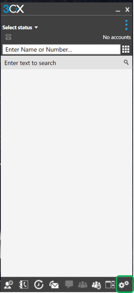 Image of the 3CX phone client