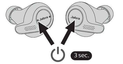Jabra の完全ワイヤレスイヤーバッドで自動電源オフ機能を動作させるに