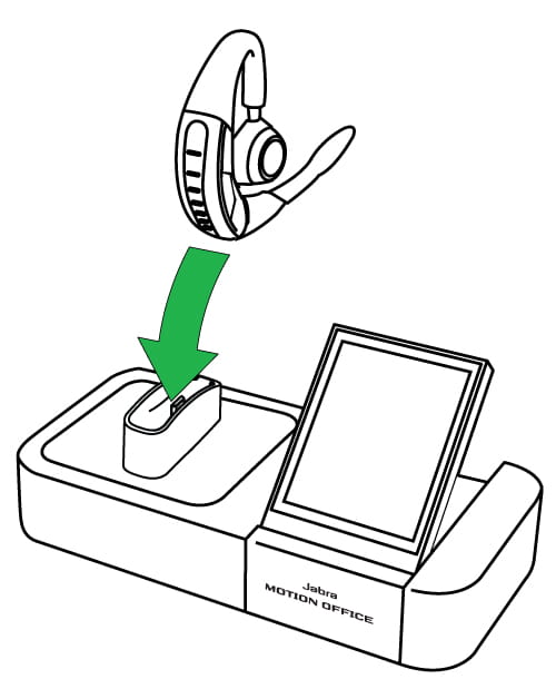 複数の Jabra Motion ヘッドセットを同じ Jabra Motion Office ベース