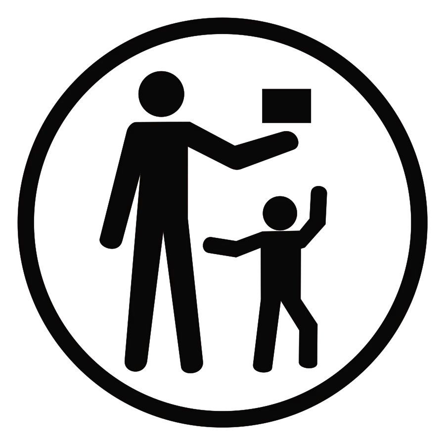 Keep out of reach of children symbol