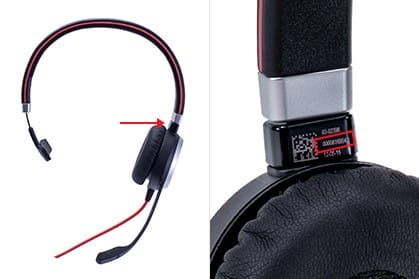 Jabra Evolve 40 MS Stereo Wired Headset, GN Audio - HSC017, ENC019 -  6399-823-10 706487015000