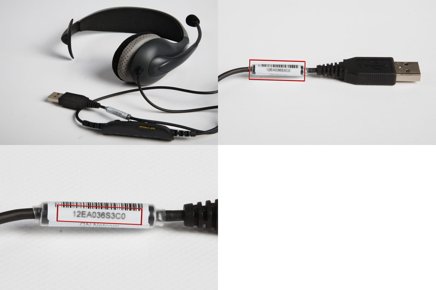 Jabra UC Voice 150 MS Mono HSC010 Wired USB Headset #ER565 