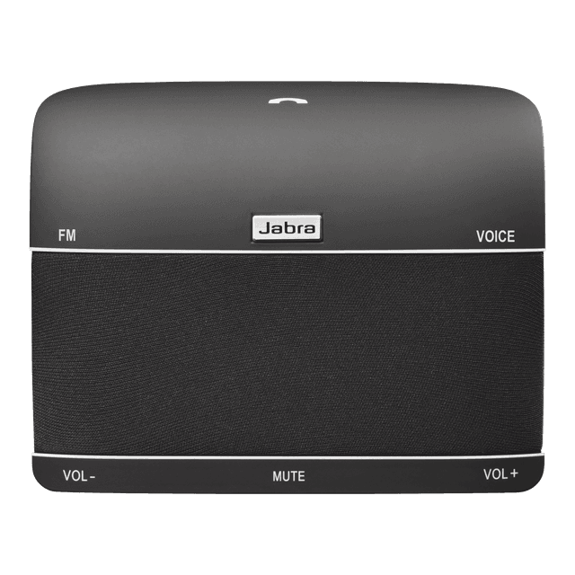 How do I connect my Jabra in-car speakerphone and radio using the